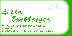 lilla buchberger business card